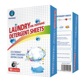 Topone Laundry Detergent Sheet Friendly Household Cleaning Product 5cm x 11cm