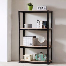 Storage Rack Shelving Unit Storage Shelf Steel Garage Utility Rack 4-Shelf Adjustable Shelves Heavy Duty Display Stand for Books; Kitchenware; Tools B