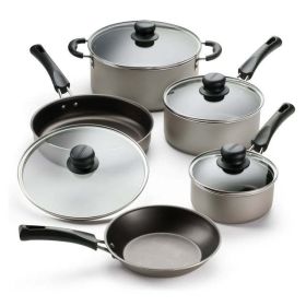 9-Piece Non-Stick Cookware Set, Champagne (Color: Champagne)