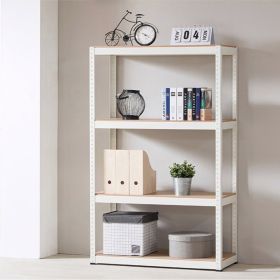 Storage Rack Shelving Unit Storage Shelf Steel Garage Utility Rack 4-Shelf Adjustable Shelves Heavy Duty Display Stand for Books, Kitchenware, Tools B (Color: as Pic)