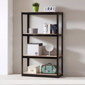 Storage Rack Shelving Unit Storage Shelf Steel Garage Utility Rack 4-Shelf Adjustable Shelves Heavy Duty Display Stand for Books, Kitchenware (Color: as Pic)